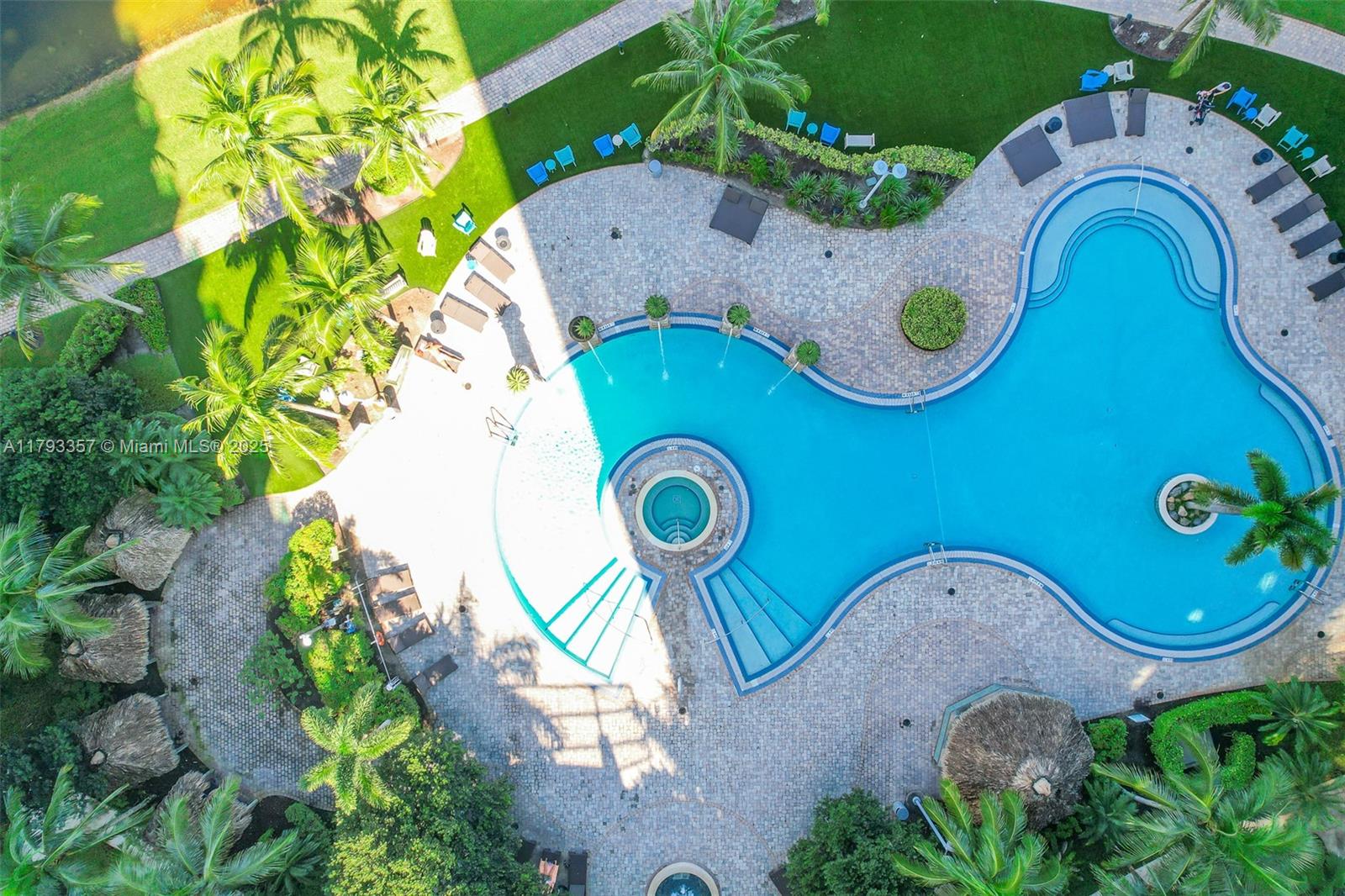 2641 North Flamingo Road, Unit 1205N Sunrise, FL 33323 - Photo 4 of 31 an aerial view of a swimming pool and outdoor space