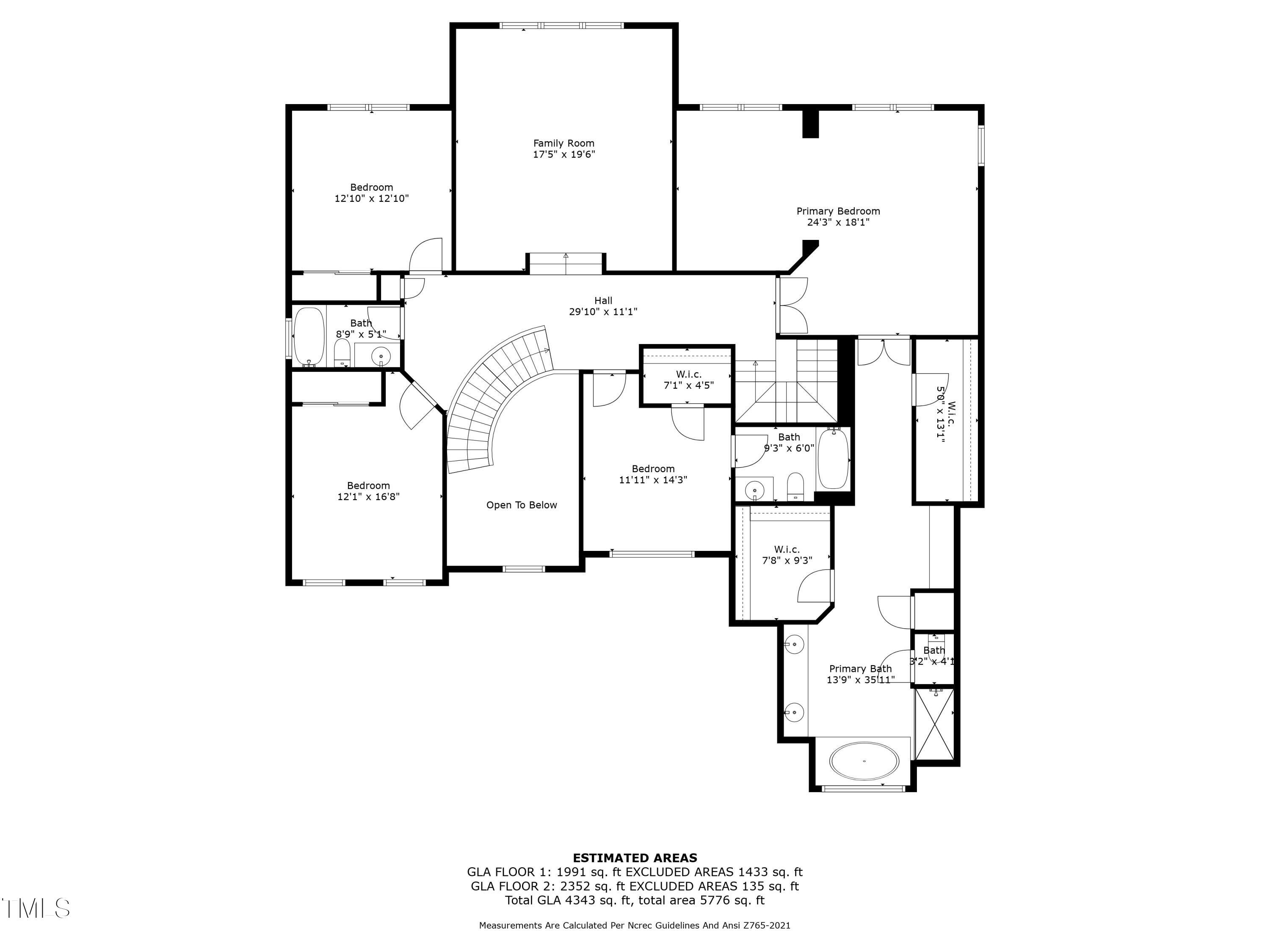 7112 Hasentree Way Wake Forest, NC 27587 - Photo 43 of 46 2nd_floor_7112_hasentree_way_wake_forest