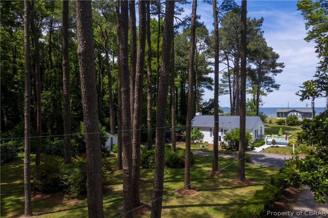 175 Seaside Way Gwynn, VA 23076 - Photo 32 of 48 a backyard of a house with lots of green space