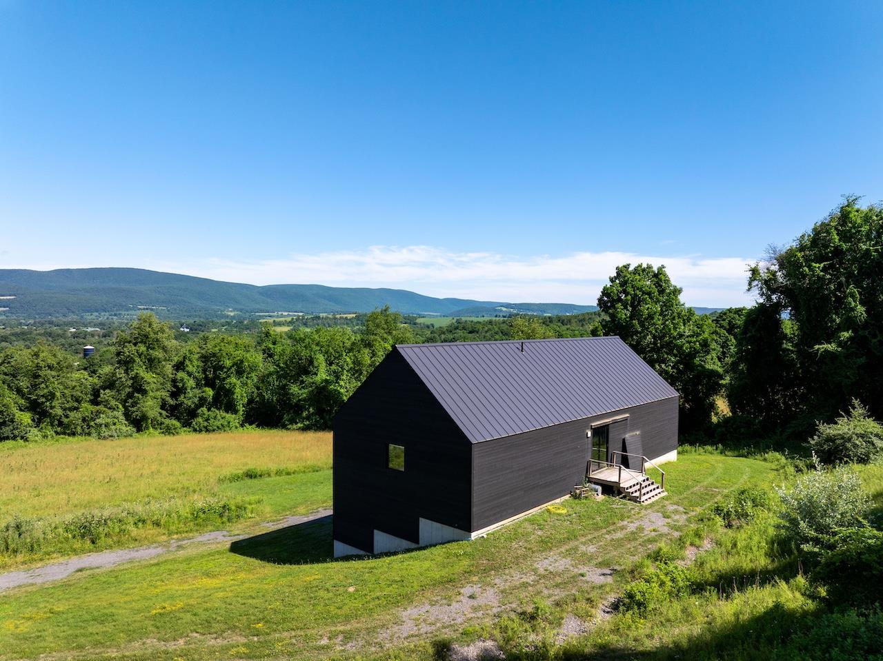 a view of a terrace with a garden