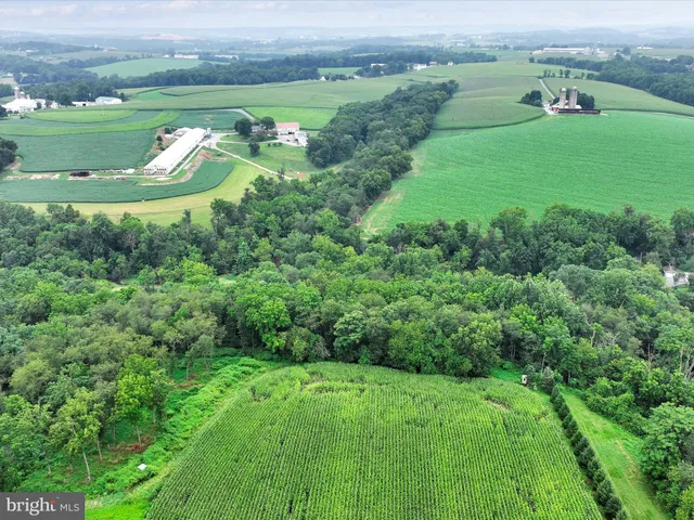 an aerial view of a houses with outdoor space and green space