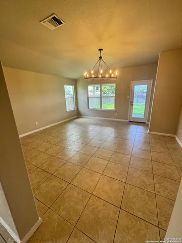 a view of a livingroom with a chandelier