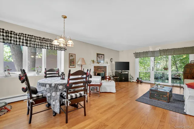 a view of a livingroom with furniture window and wooden floor