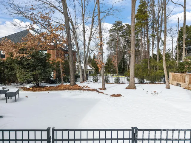 a view of outdoor space with seating