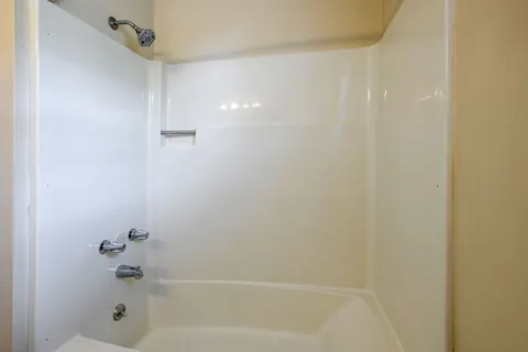 a close up of a bathtub