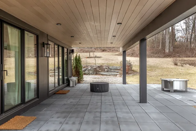 a view of a city from the patio