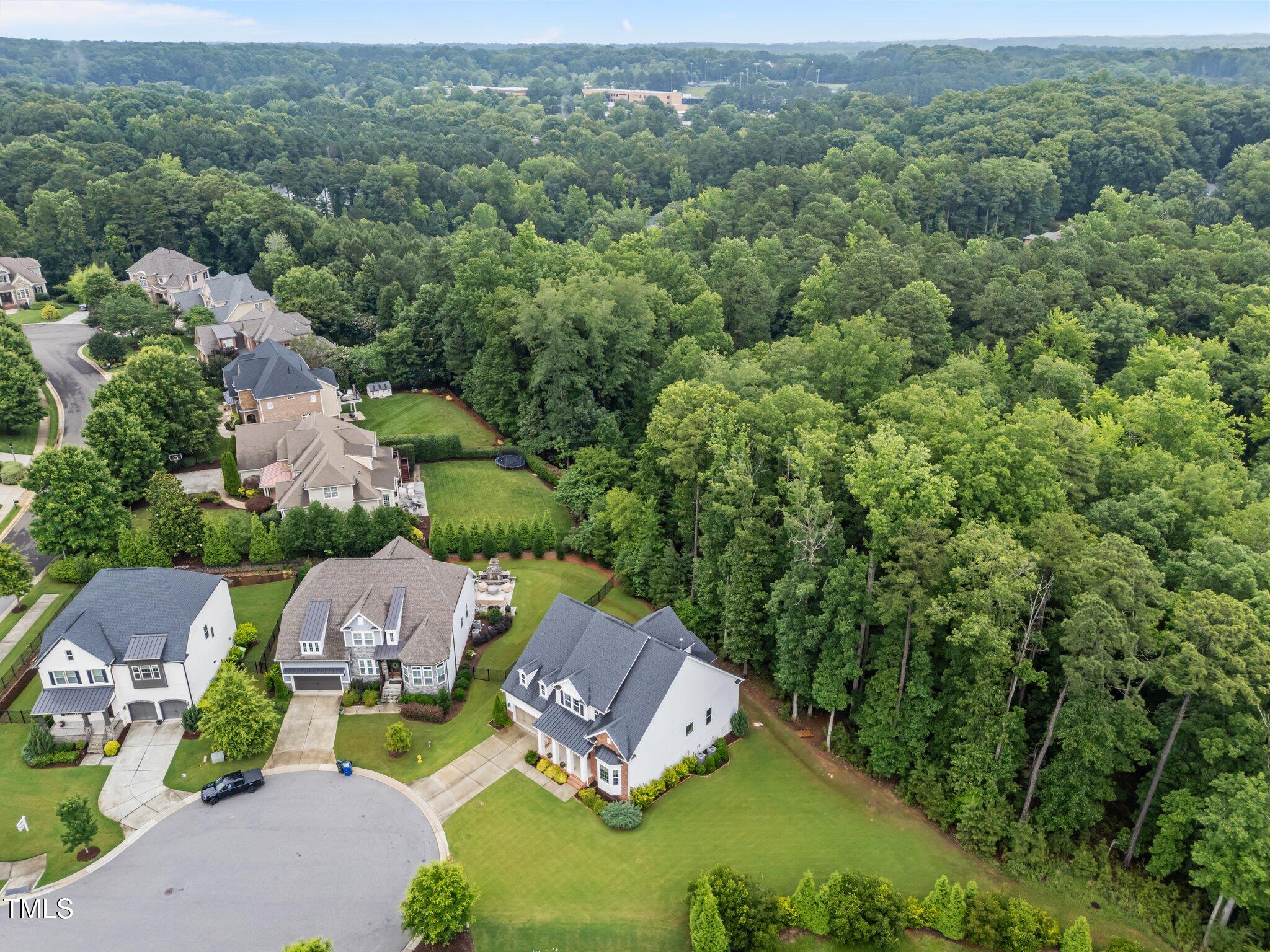 7502 Latteri Court Raleigh, NC 27613 - Photo 54 of 60 an aerial view of a house with pool