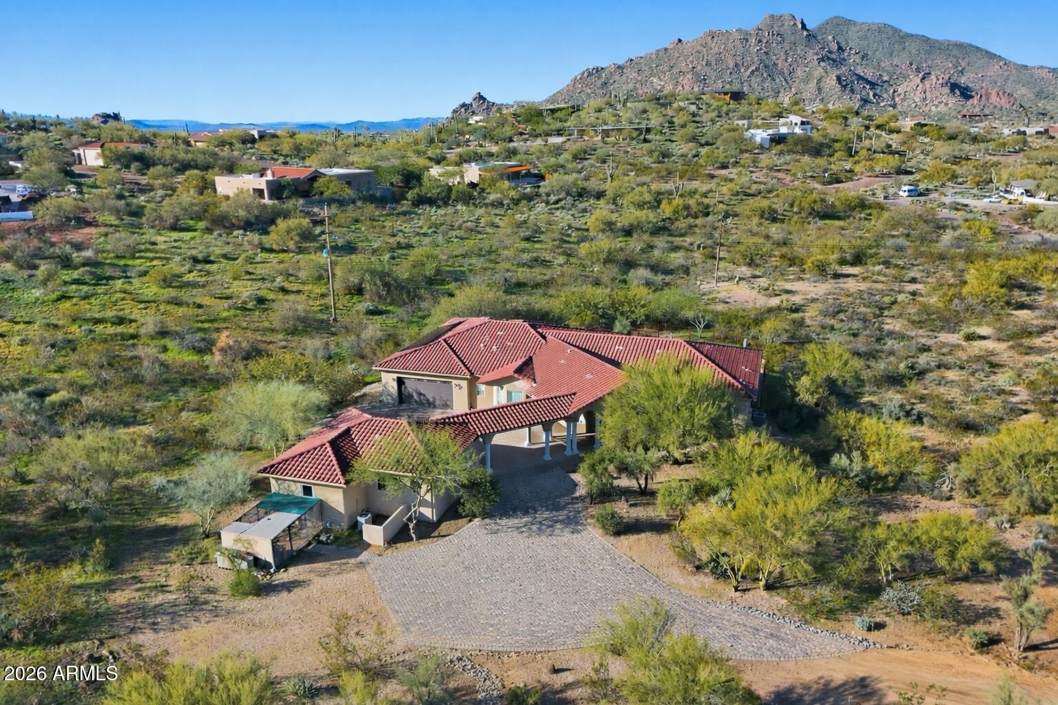 7917 East Cave Creek Road Carefree, AZ 85377 - Photo 1 of 56 Aerial Black Mountain