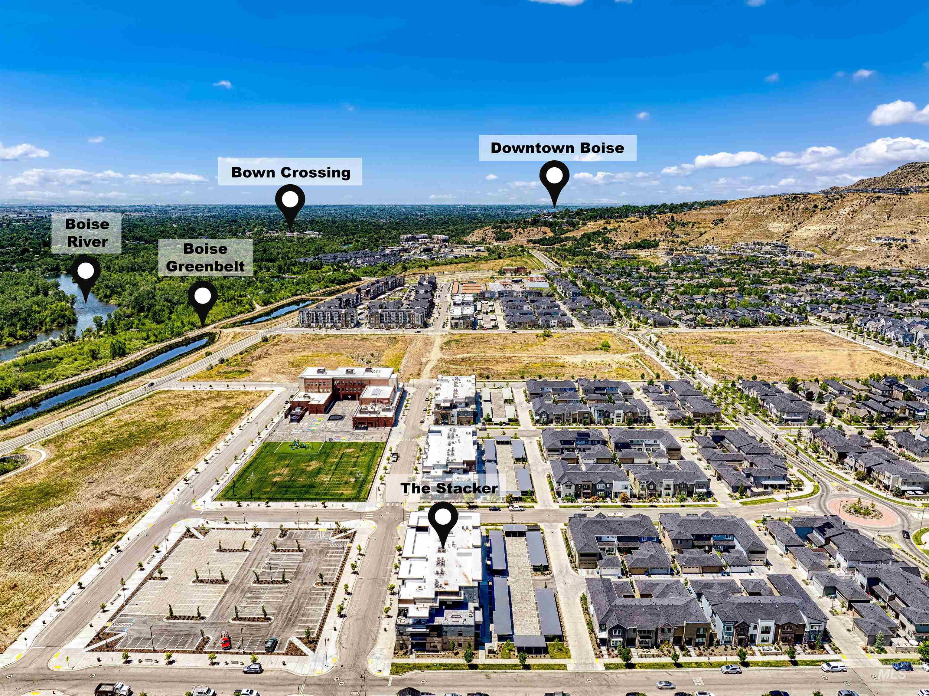 4340 East Haystack Street, Unit 307 Boise, ID 83716 - Photo 46 of 50 Aerial view of residential area