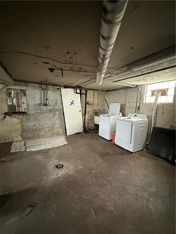 a view of storage and utility room