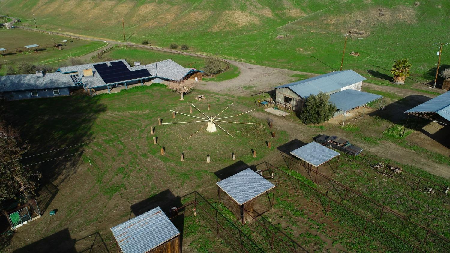 43036 Jacalitos Creek Road Coalinga, CA 93210 - Photo 85 of 85 an aerial view of a house with garden space and street view