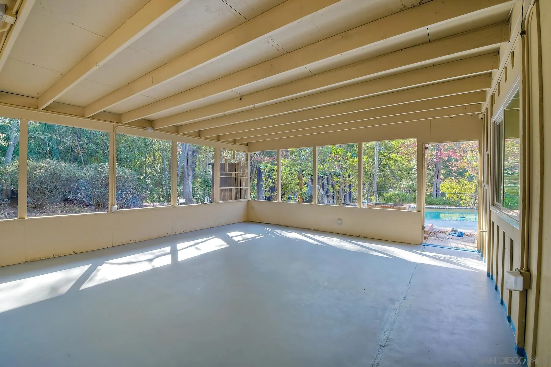 13541 Willow Run Road Poway, CA 92064 - Photo 18 of 40 a view of empty room with floor to ceiling window