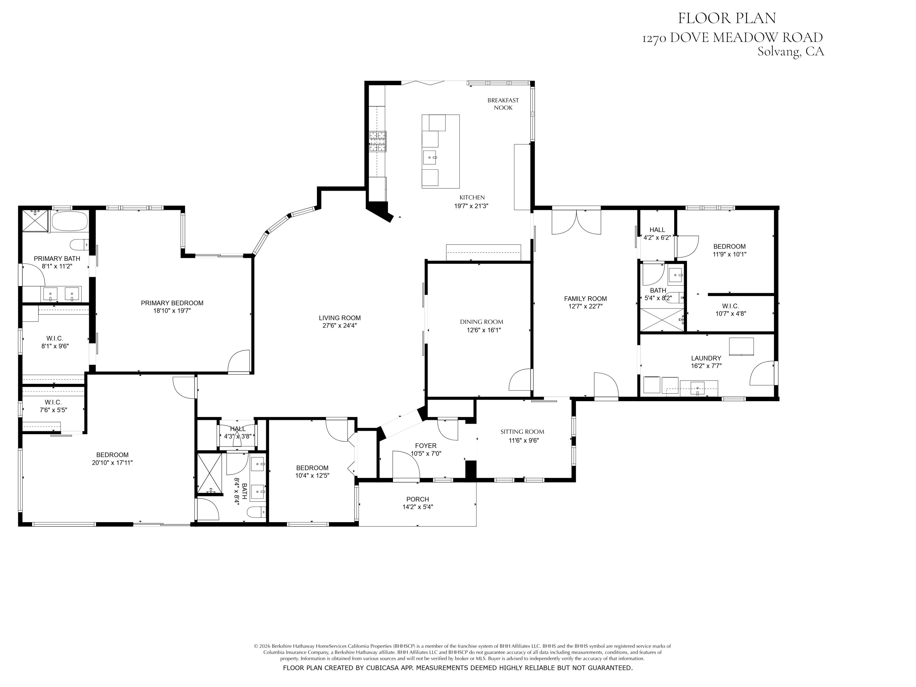 1270 Dove Meadow Road Solvang, CA 93463 - Photo 45 of 45 Floor Plan 1270 Dove Meadow