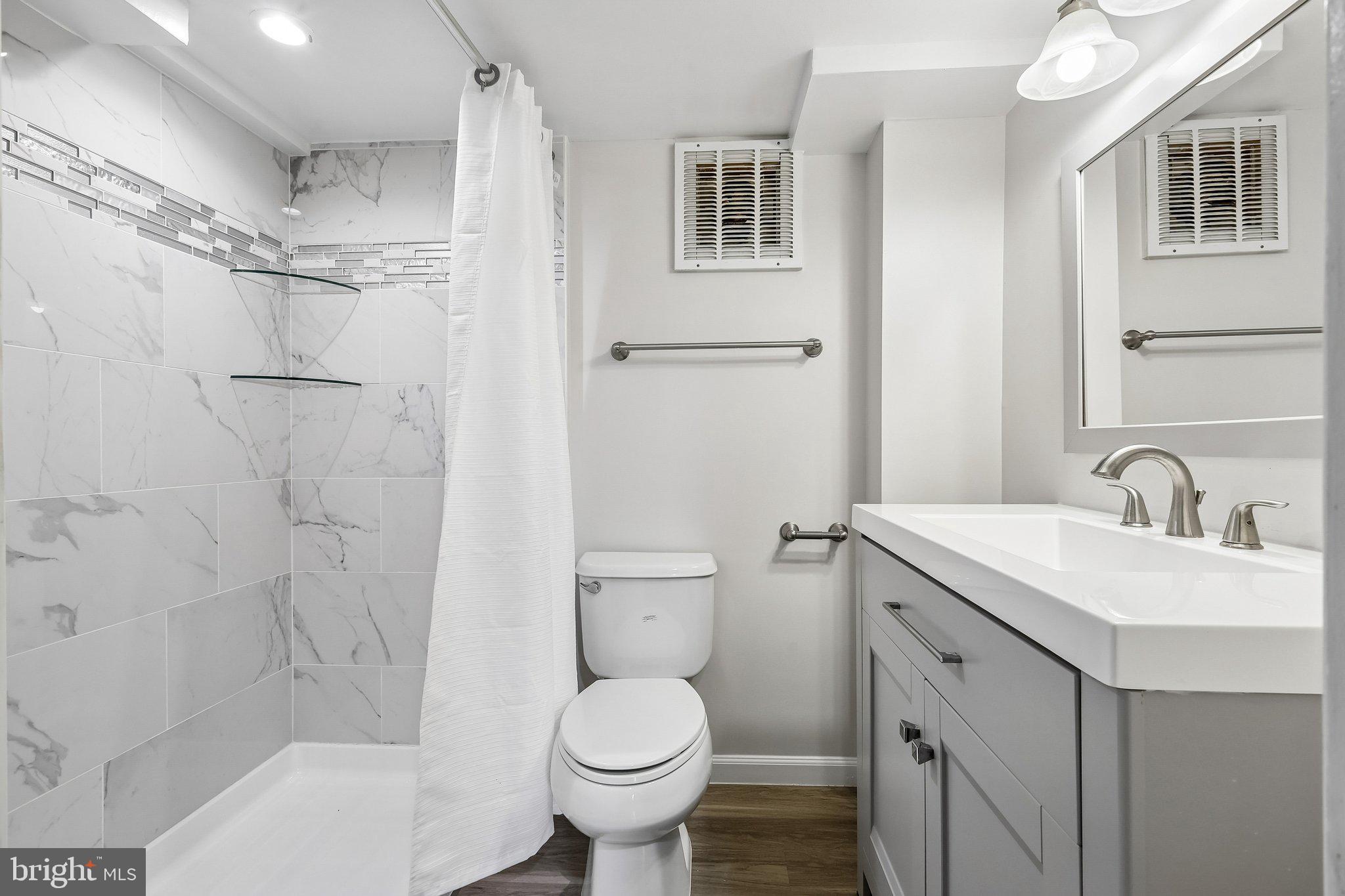 10217 Rodgers Road Fairfax, VA 22030 - Photo 19 of 27 Lower-Level Modern Full Bathroom