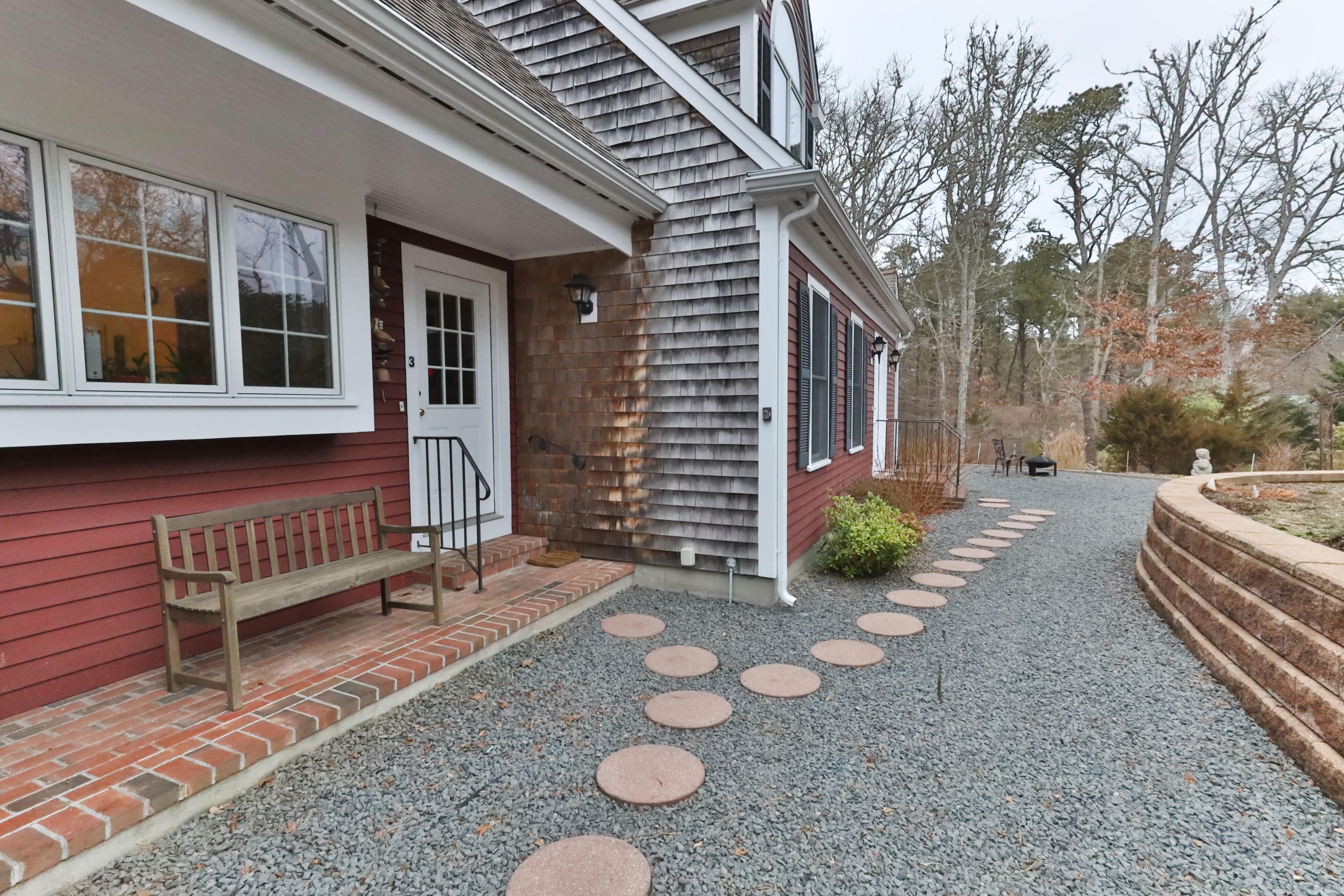 3 Parsons Path Harwich, MA 02645 - Photo 52 of 62 a view of a house with backyard and sitting area