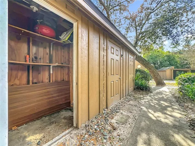 a view of outdoor space with garden