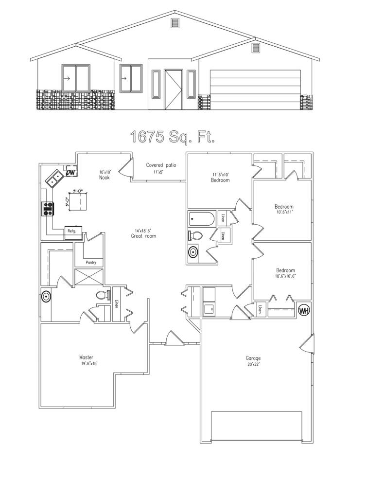 Lot 227 East 2000th Street East St. George, UT 84770 - Photo 1 of 1 Elevation and Floorplan