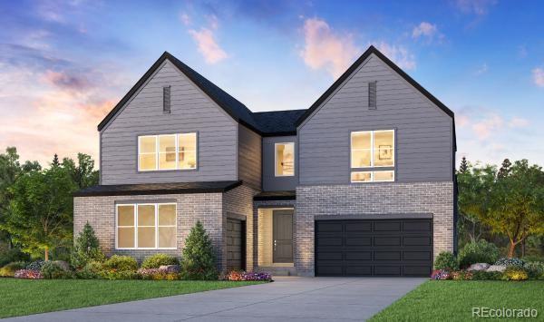 12792 West Roxbury Place Littleton, CO 80127 - Photo 1 of 12 a front view of a house with a yard and garage