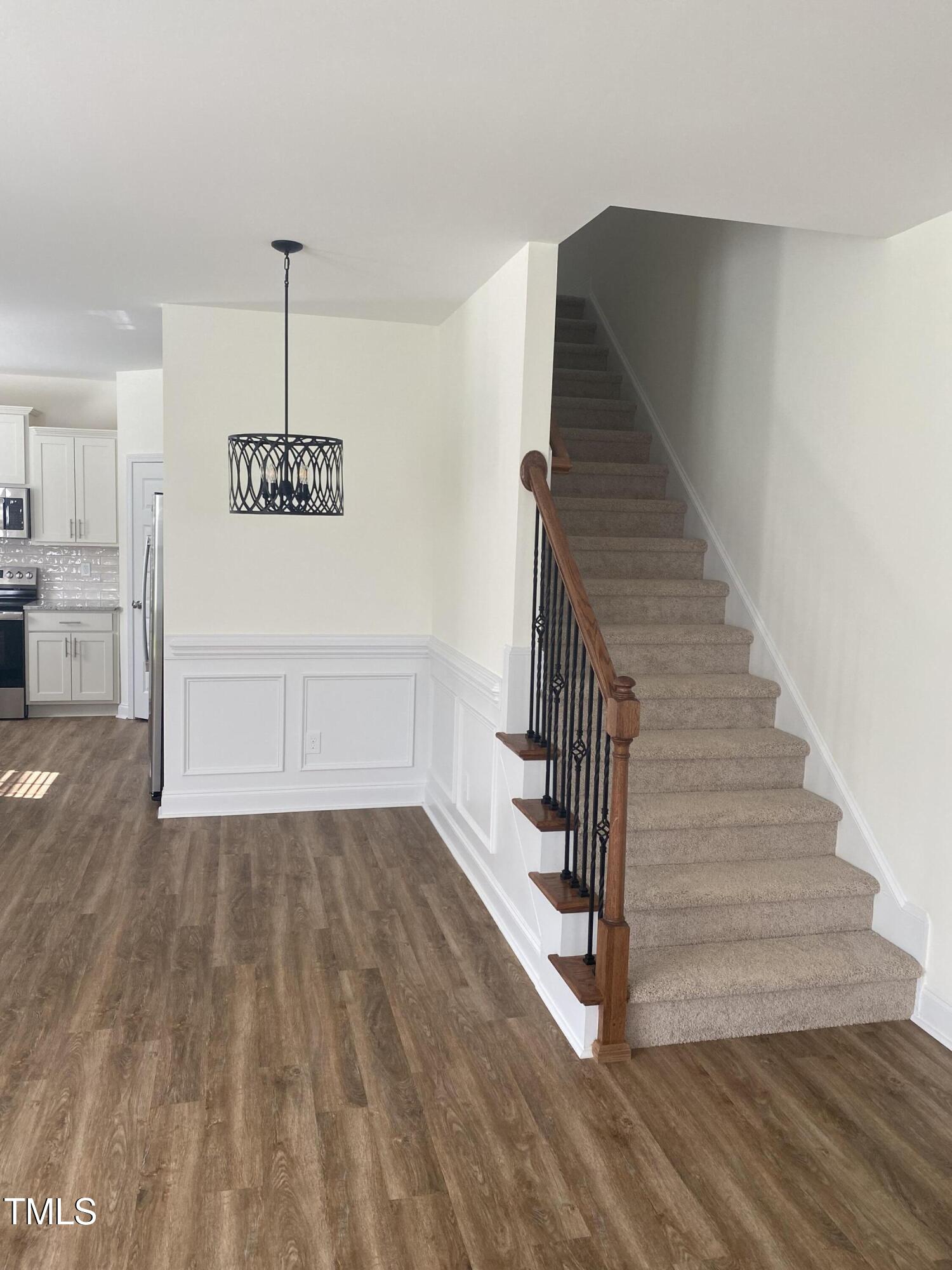 3862 Blackhills Road Fayetteville, NC 28311 - Photo 6 of 15 a view of entryway and hall with wooden floor