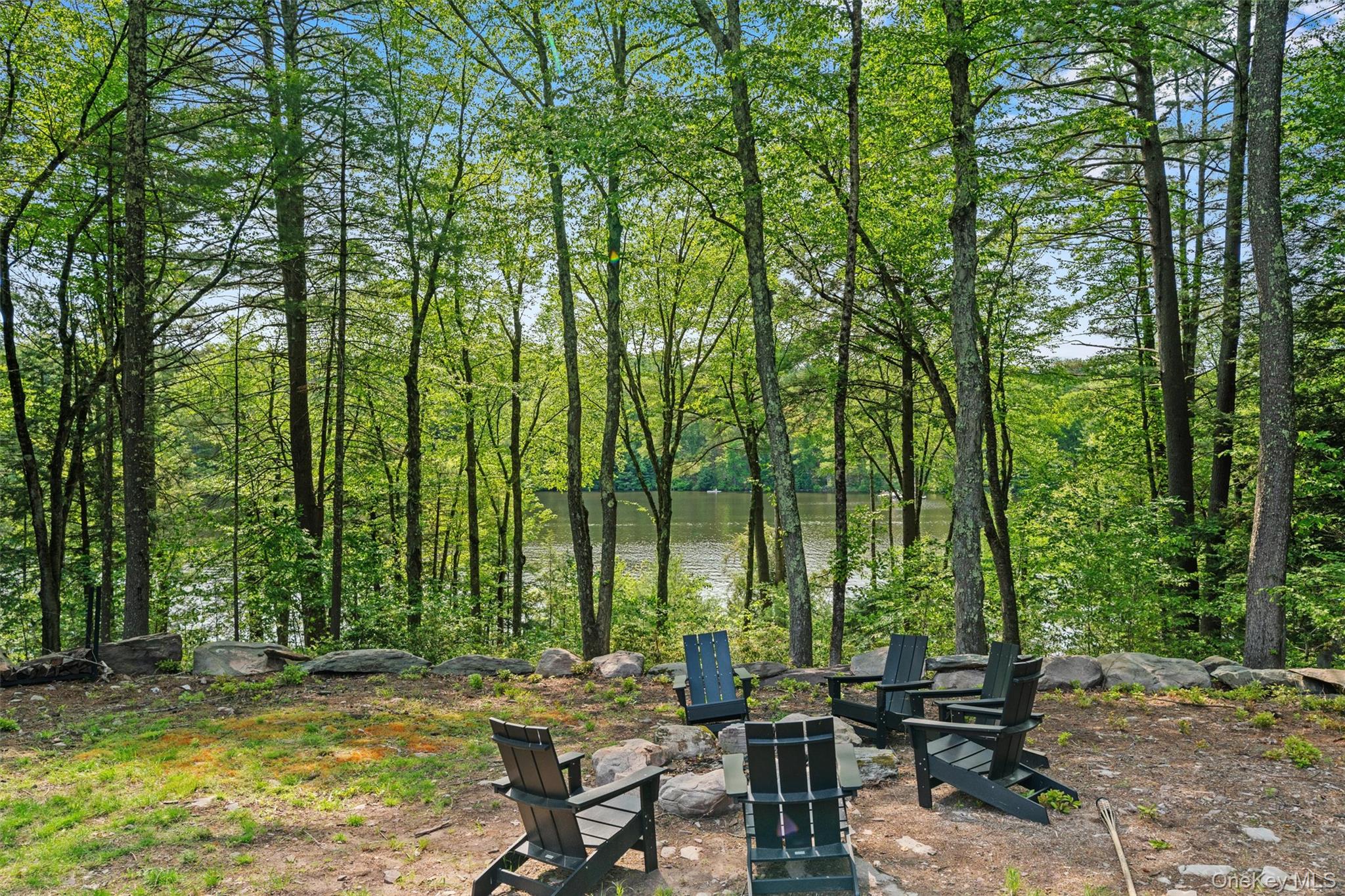 1775 Plank Rd Section A Forestburgh, NY 12777 - Photo 38 of 50 View of yard featuring a fire pit and a water view