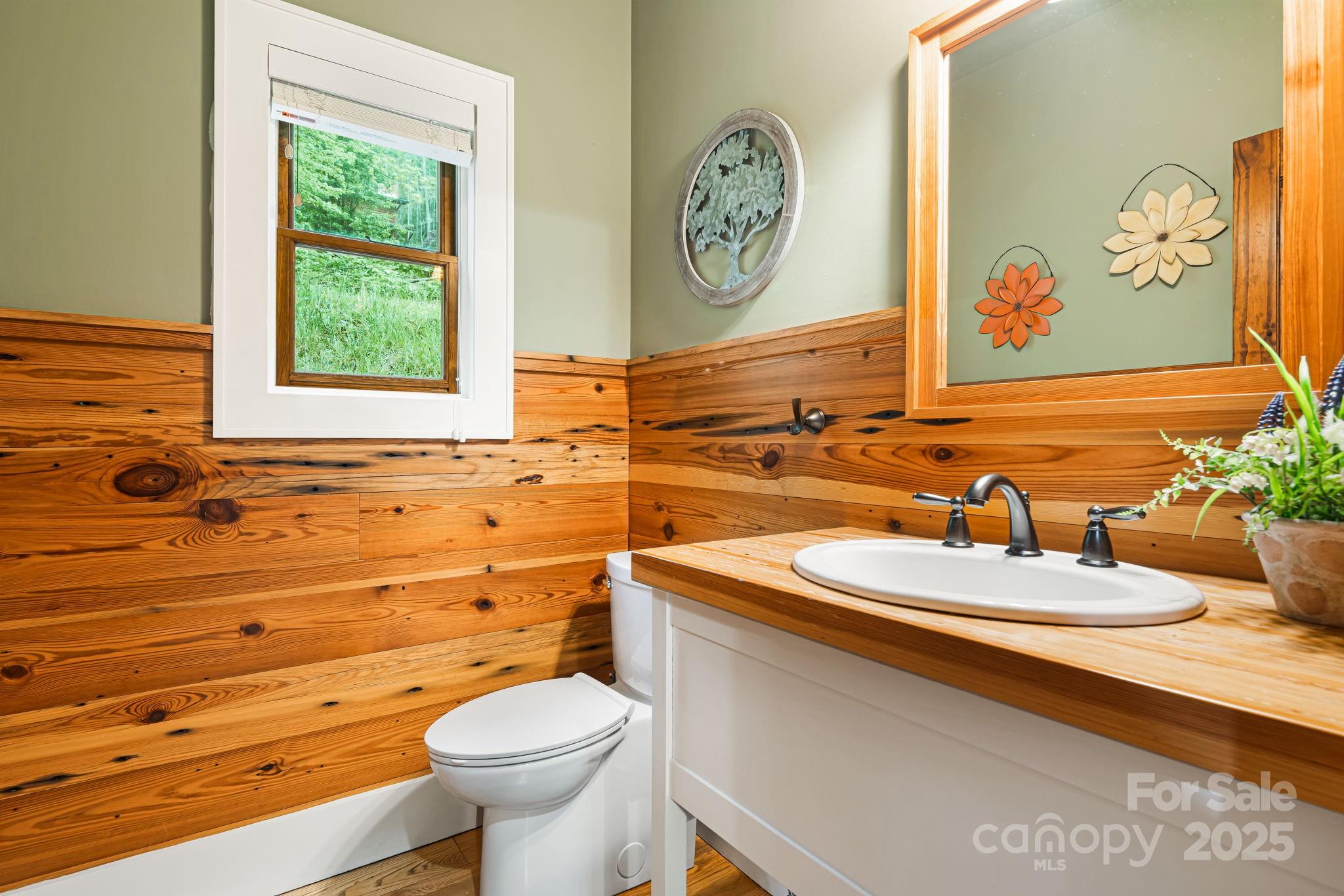 79 Slumber Lane Sylva, NC 28779 - Photo 16 of 29 a bathroom with a sink a toilet and a window