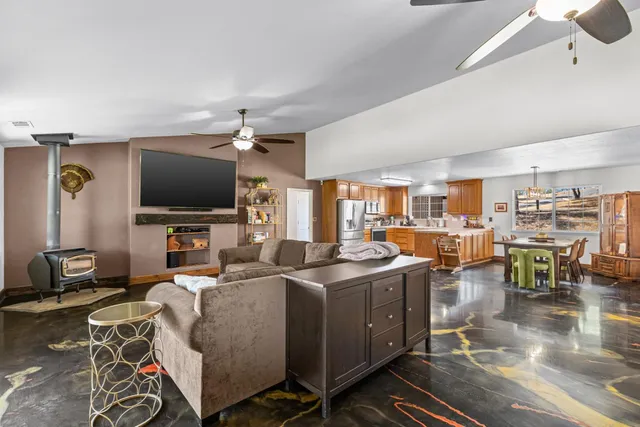 a view of storage and utility room with washer and dryer