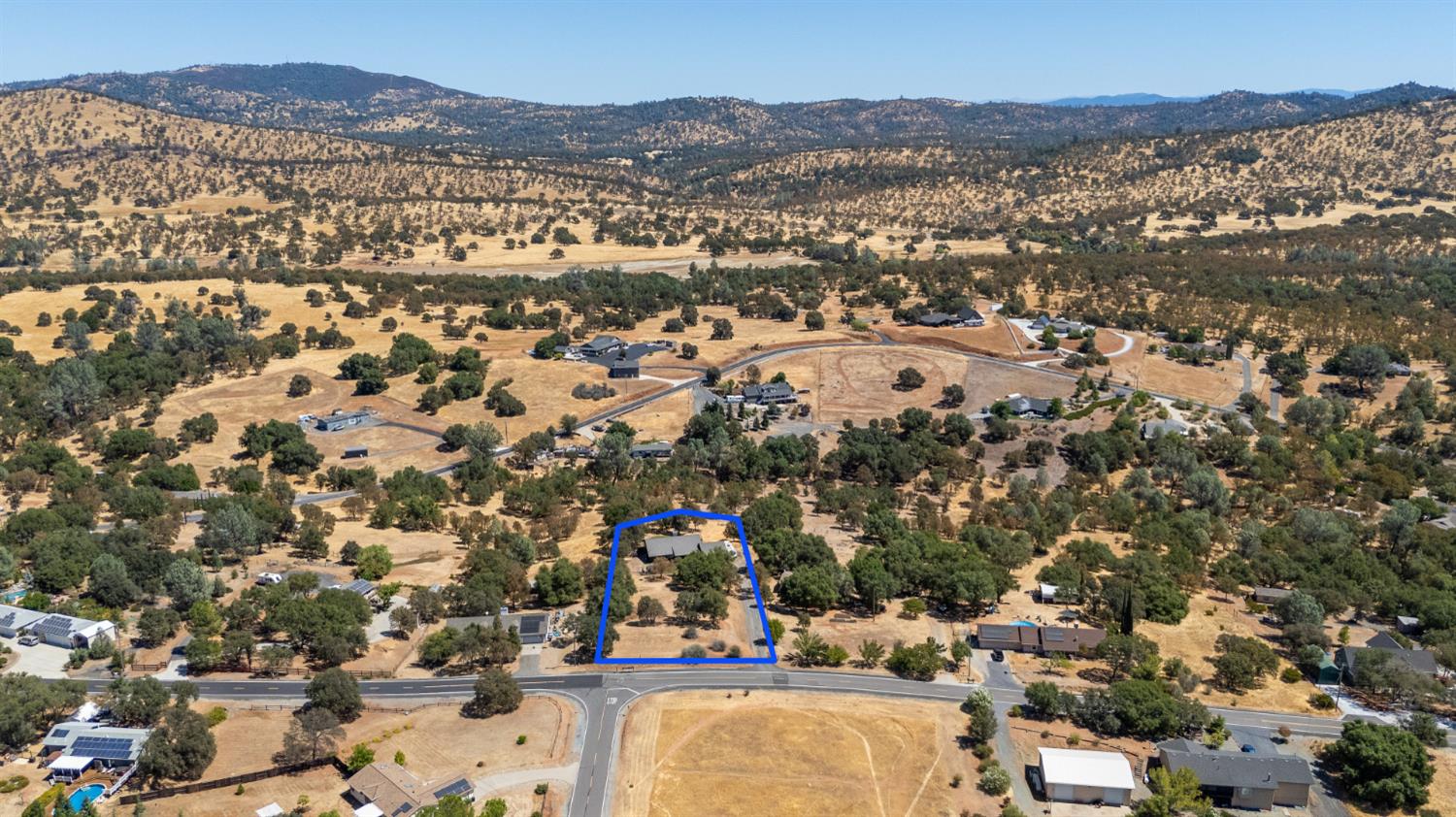 2384 Choctaw Road Copperopolis, CA 95228 - Photo 48 of 53 an aerial view of residential house and outdoor space