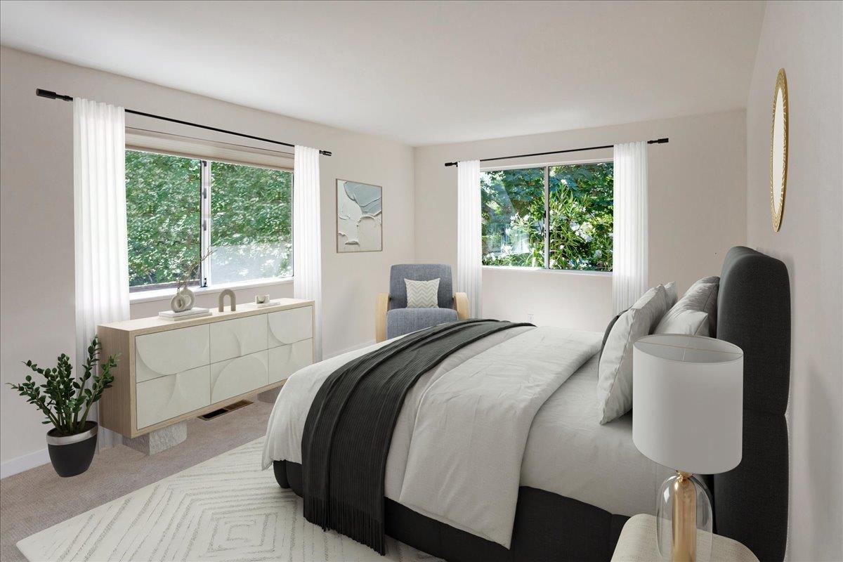 21685 Woolaroc Drive Los Gatos, CA 95033 - Photo 16 of 28 a bedroom with bed and window