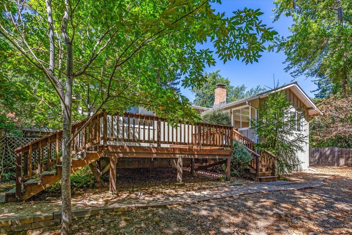 21685 Woolaroc Drive Los Gatos, CA 95033 - Photo 25 of 28 a view of a deck with a fence