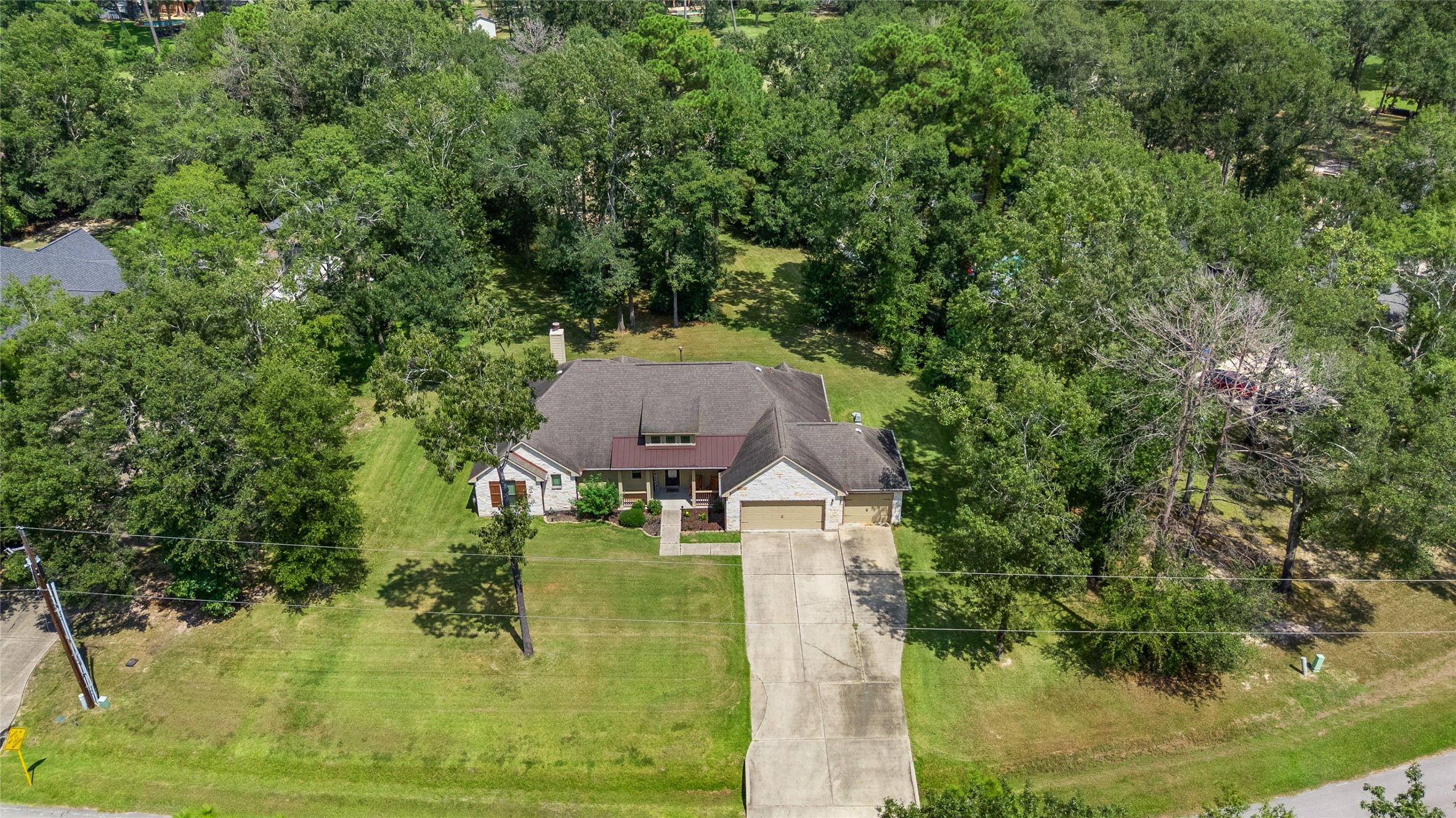 26806 Winding River Trail Huffman, TX 77336 - Photo 3 of 40 Drone picture from above home