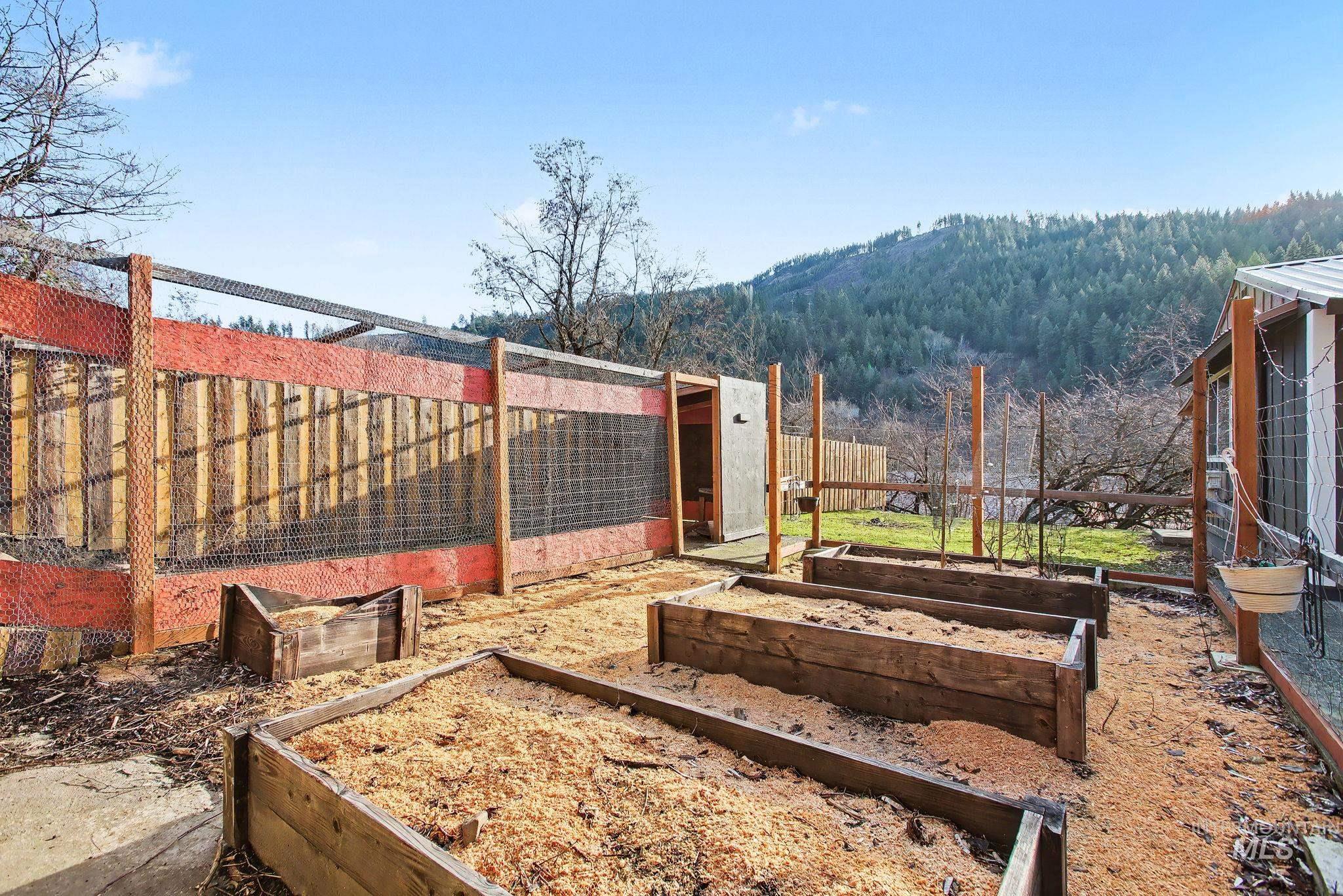 150 Elm Street Orofino, ID 83544 - Photo 33 of 36 View of yard with a garden and a mountain view