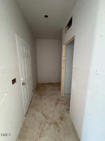 an empty room with a natural light