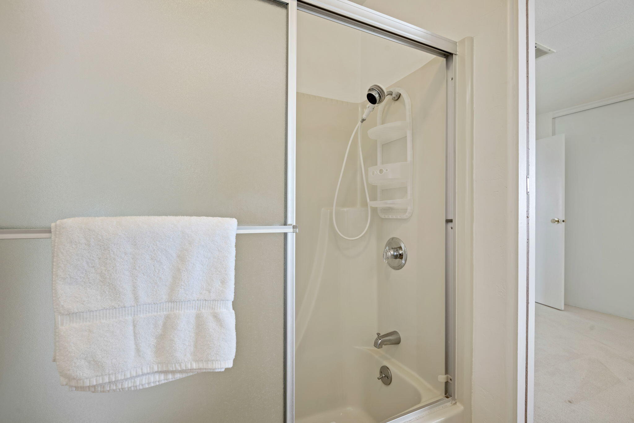 340 Old Mill Road, Unit 107 Santa Barbara, CA 93110 - Photo 21 of 33 a bathroom with a glass shower door