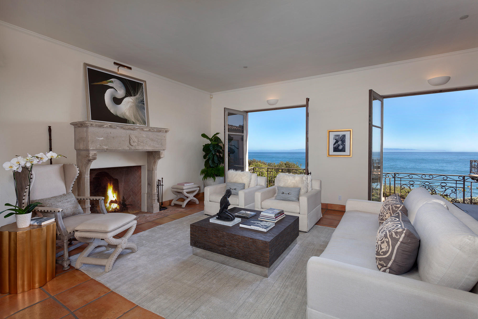 4045 Bajada Lane Santa Barbara, CA 93110 - Photo 1 of 32 a living room with furniture and a fireplace