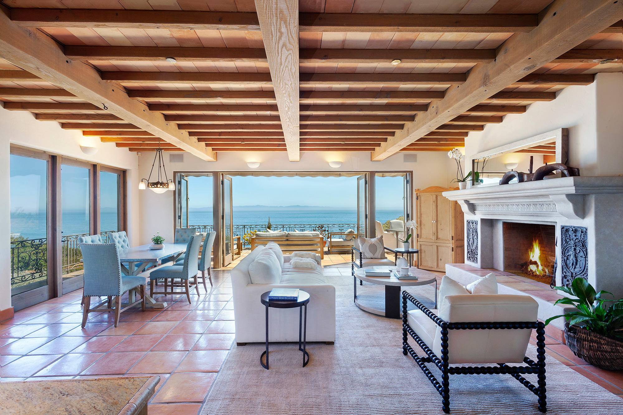 4045 Bajada Lane Santa Barbara, CA 93110 - Photo 12 of 32 a living room with furniture and a fireplace