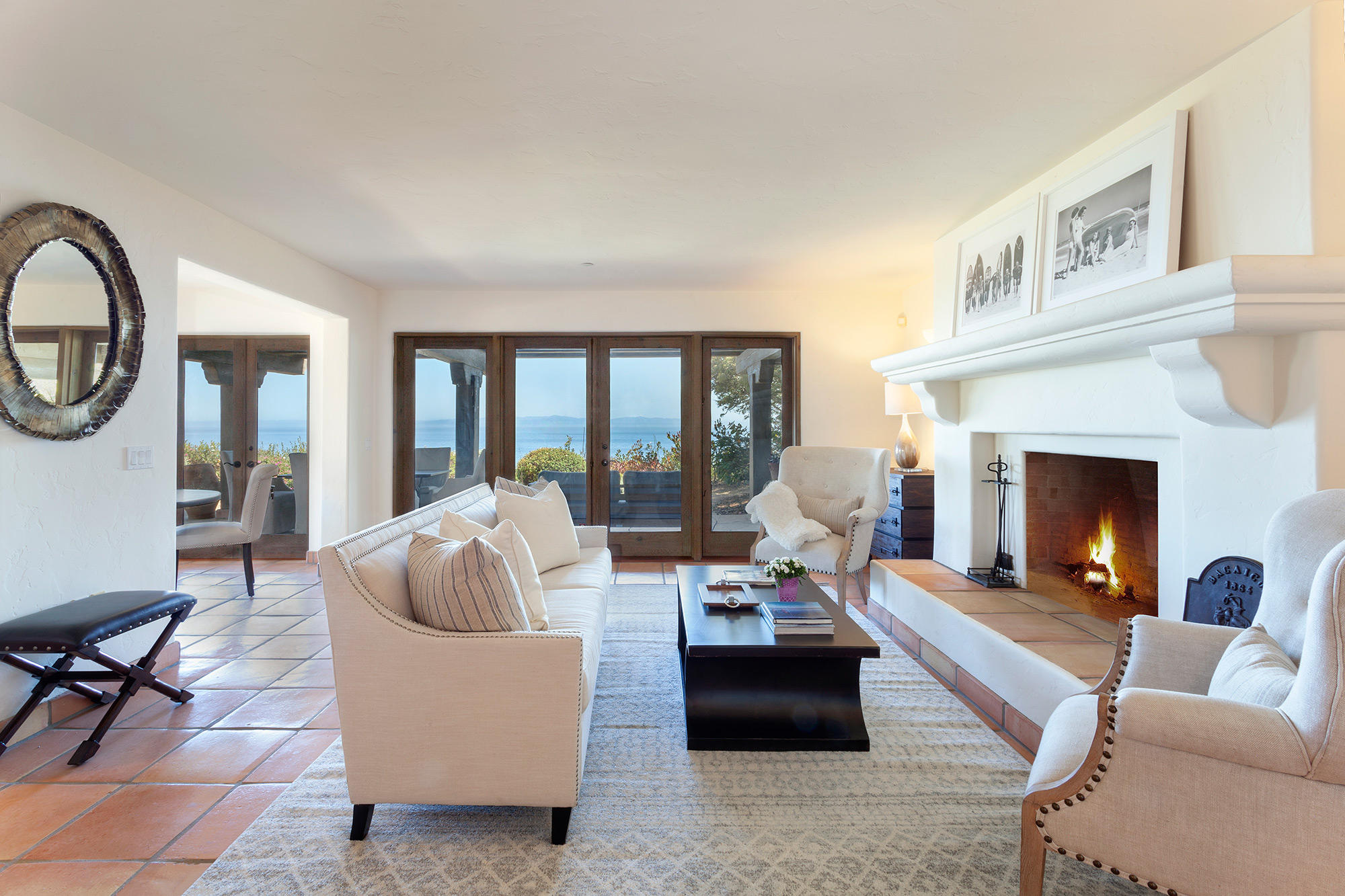 4045 Bajada Lane Santa Barbara, CA 93110 - Photo 18 of 32 a living room with furniture and a fireplace