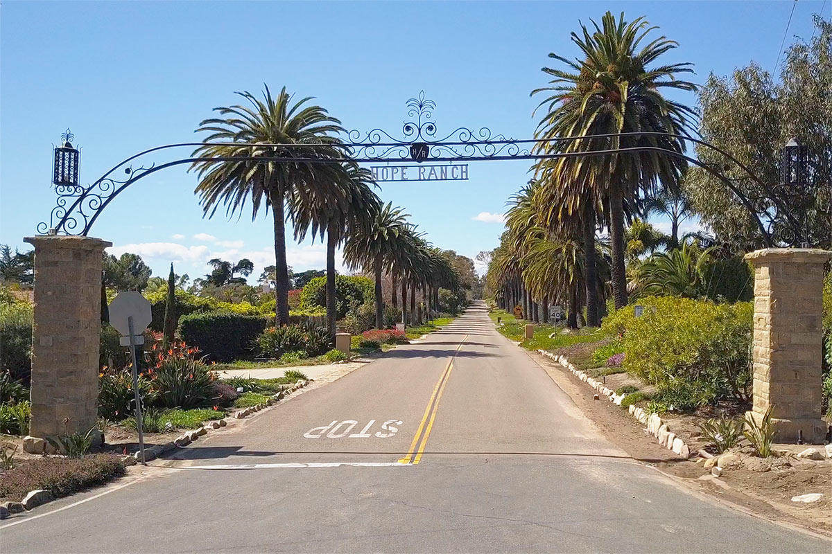 4045 Bajada Lane Santa Barbara, CA 93110 - Photo 27 of 32 a view of a street with a palm trees