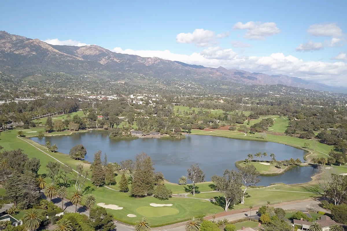 4045 Bajada Lane Santa Barbara, CA 93110 - Photo 30 of 32 an aerial view of a house with a lake view