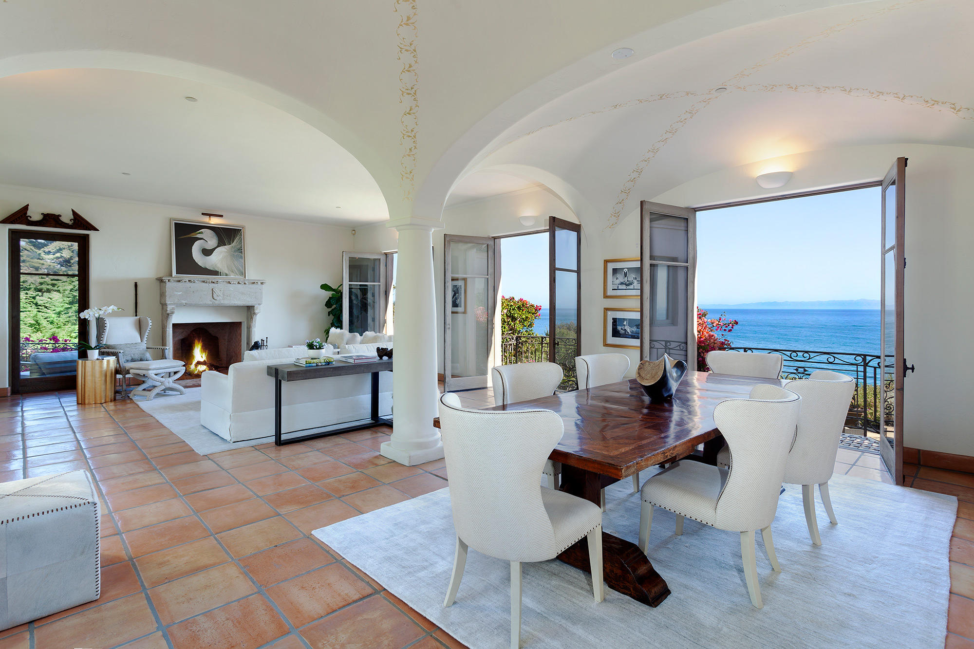 4045 Bajada Lane Santa Barbara, CA 93110 - Photo 5 of 32 a living room with furniture and a fireplace