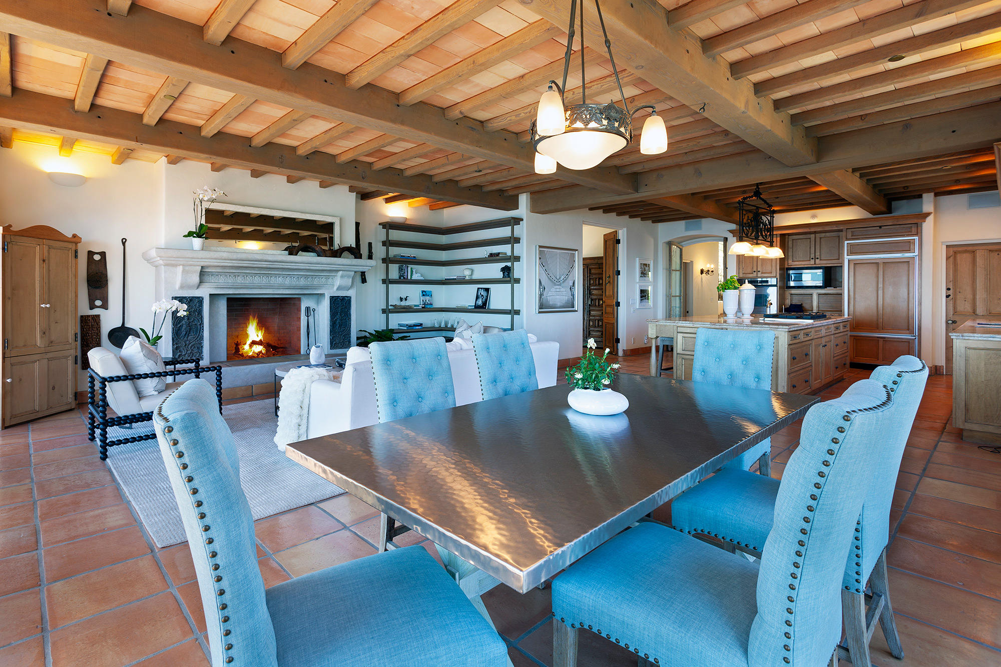 4045 Bajada Lane Santa Barbara, CA 93110 - Photo 10 of 32 a view of a dining room with furniture wooden floor and chandelier
