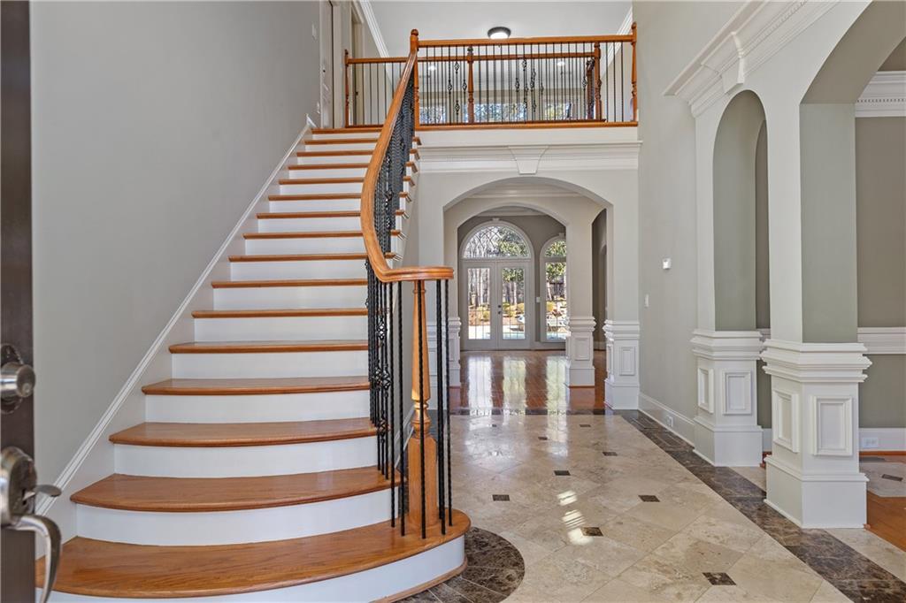 5300 Hill Road Acworth, GA 30101 - Photo 8 of 100 a view of entryway and hall with wooden floor