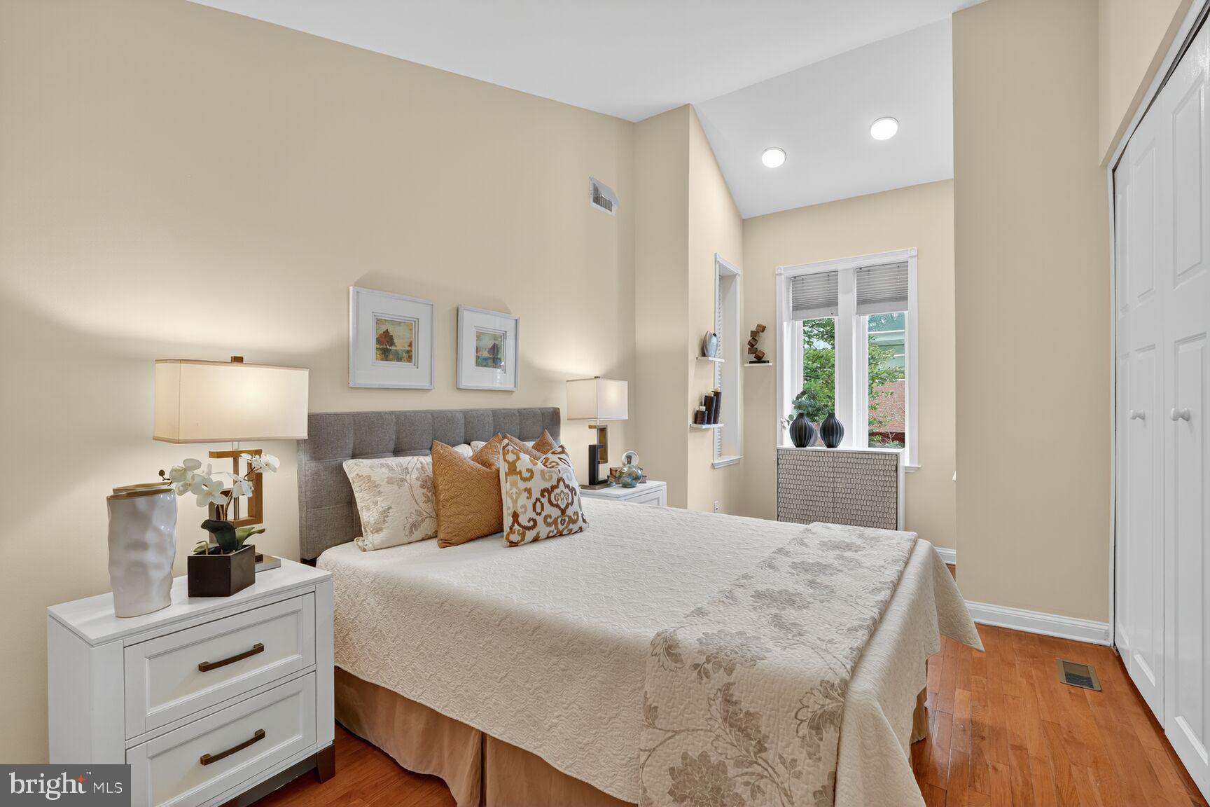 1410 C Street Southeast Washington, DC 20003 - Photo 9 of 19 Primary bedroom with vaulted ceiling