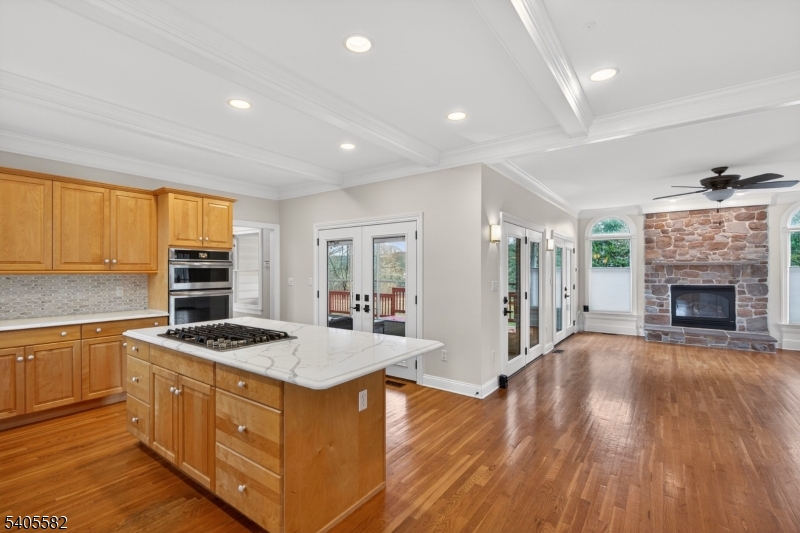 101 Parker Road Bloomsbury, NJ 08804 - Photo 19 of 29 a kitchen with stainless steel appliances granite countertop a stove and a refrigerator