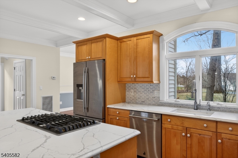 101 Parker Road Bloomsbury, NJ 08804 - Photo 29 of 29 a kitchen with stainless steel appliances granite countertop a stove a refrigerator and a sink