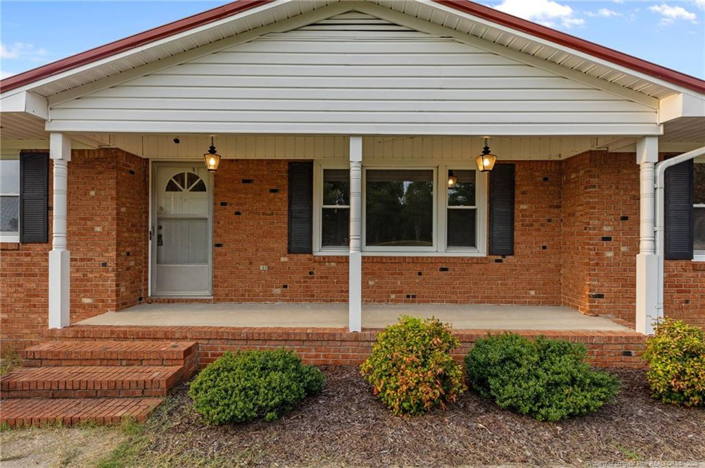 a front view of a house