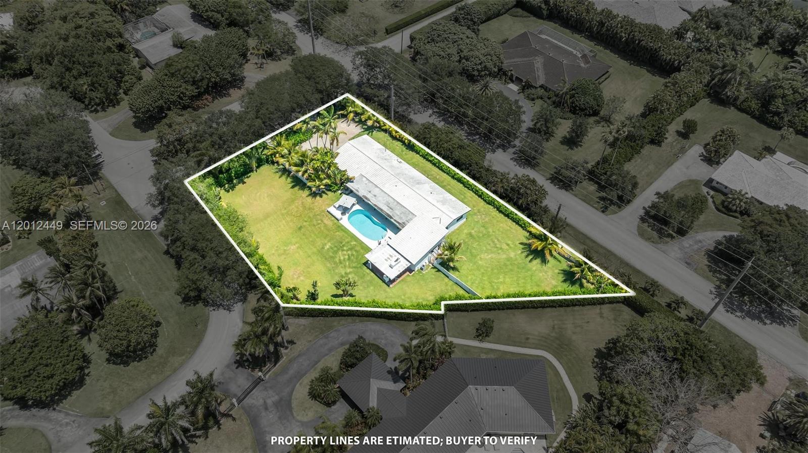 6200 Southwest 118th Street Pinecrest, FL 33156 - Photo 62 of 69 an aerial view of a house