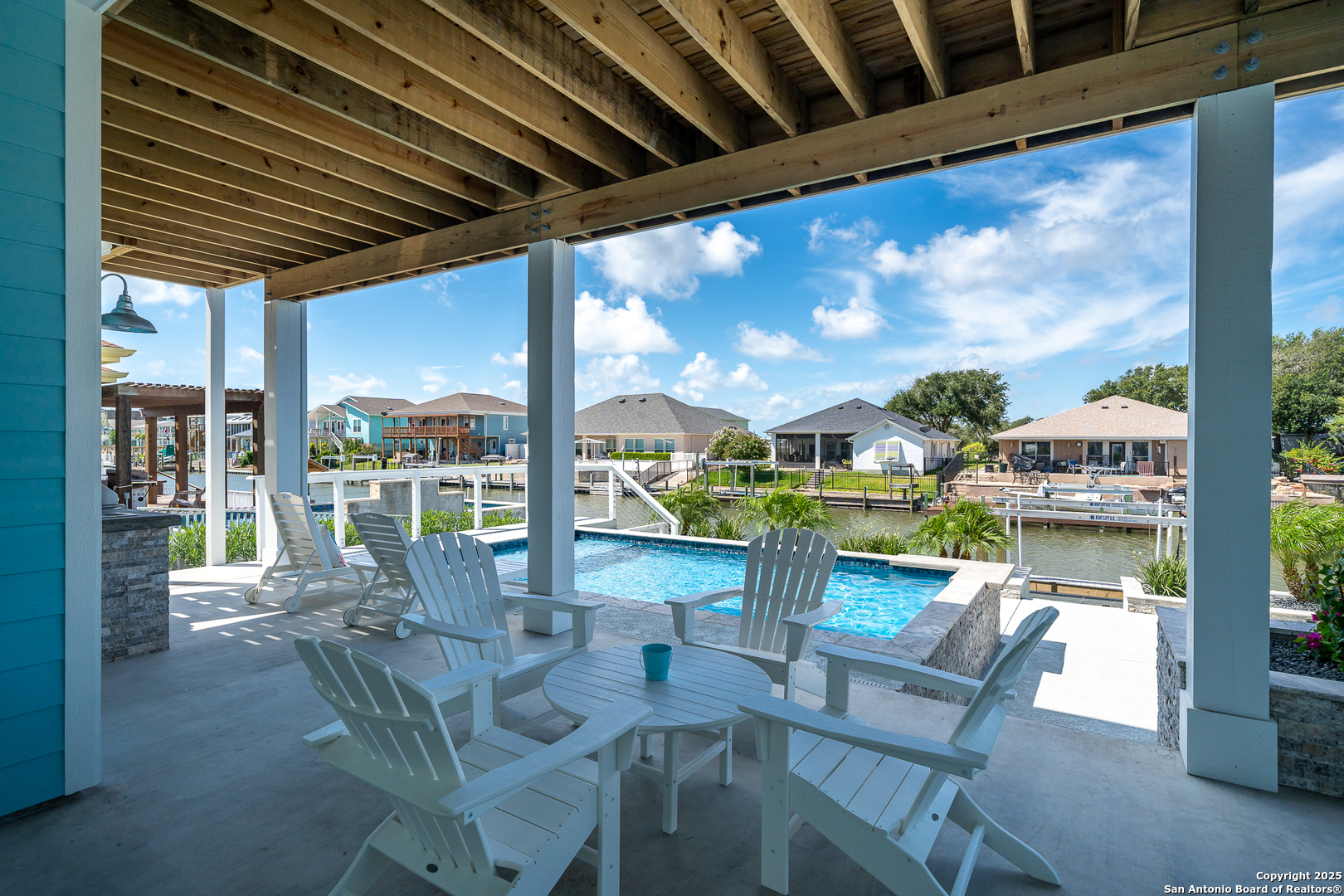107 Windjammer Road Rockport, TX 78382 - Photo 13 of 52 a outdoor living space with furniture
