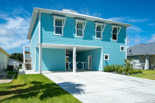a view of a porch with seating space