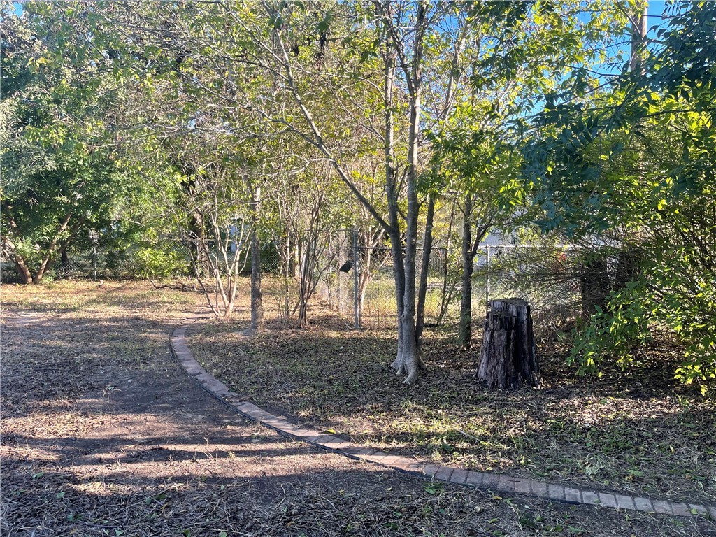 4102 Aspen Street Bryan, TX 77801 - Photo 19 of 19 a backyard of a house with lots of trees