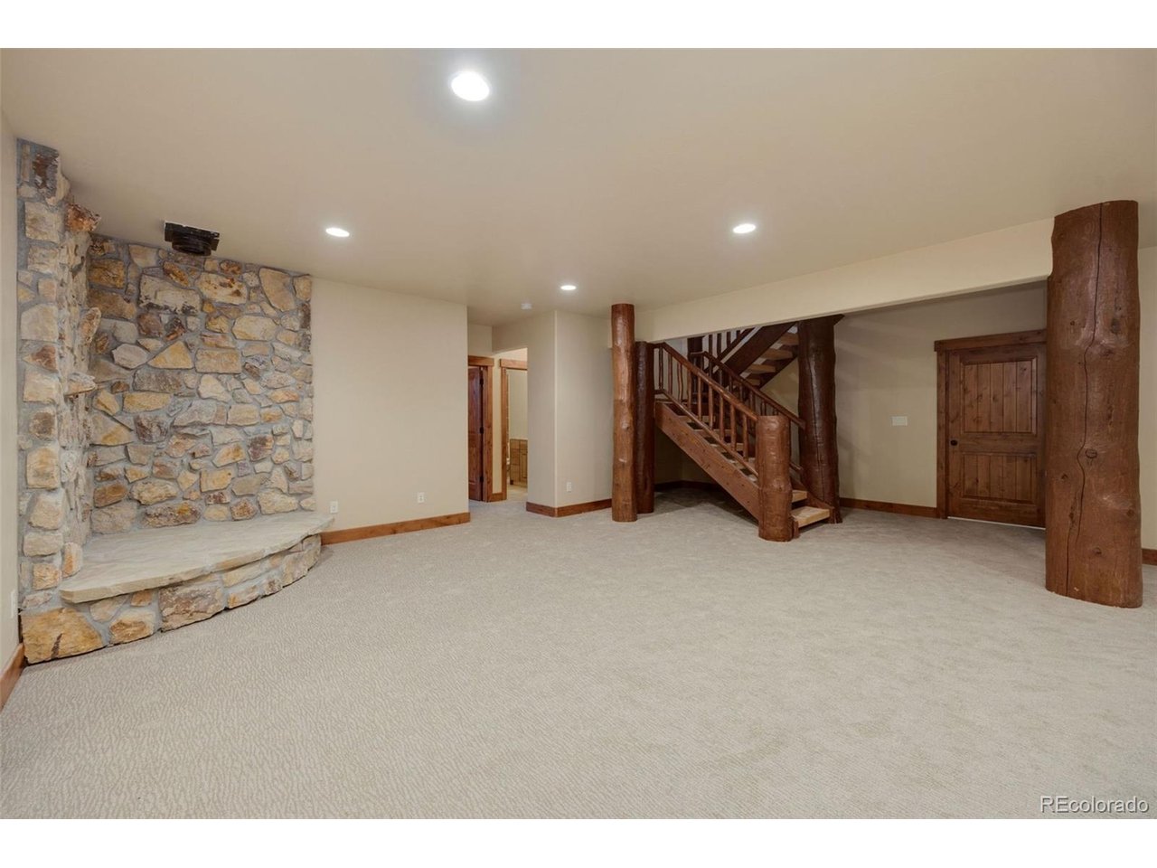 5200 Jackson Road Walden, CO 80480 - Photo 28 of 40 Basement of the large lodge with 4 additional bedrooms, two bathrooms and large storage area next to mechanical room